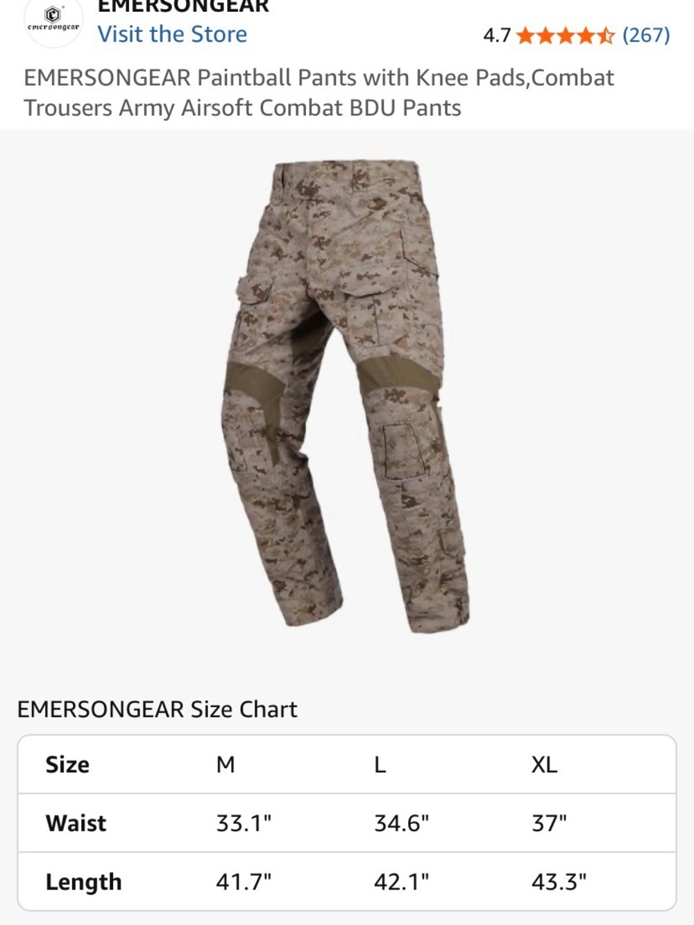 Men's Desert Digital Cargo Pants - Tan Camo